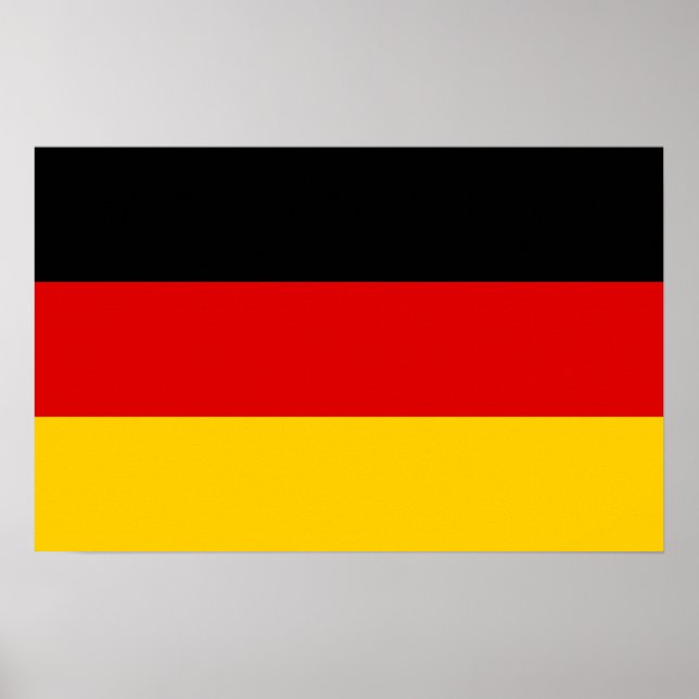 Ramutskrift med Tyskland Flagga Poster (Framsidan)