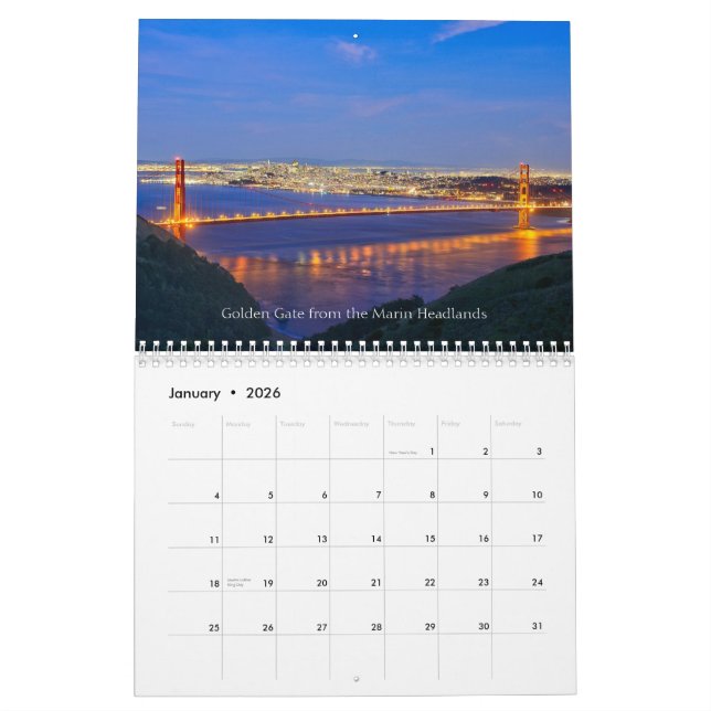 Råna Bohning fotografi, den Kalifornien kalendern Kalender (Jan 2026)