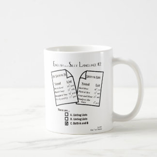 Råna "engelska som ett enfaldigt språk #2" som kaffemugg