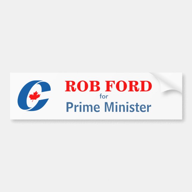 Råna Ford för premiärminister Bildekal (Framsidan)