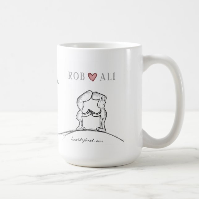 RÅNA hjärta ALI Kaffemugg (Höger)
