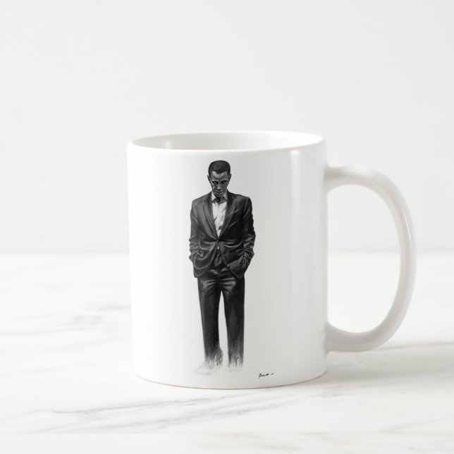 Råna, när jag tänker av vänsterhänt hopp - kaffemugg (Höger)