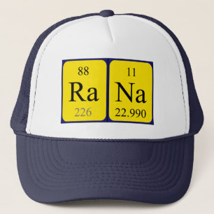 Rana periodisk bord namn hat keps