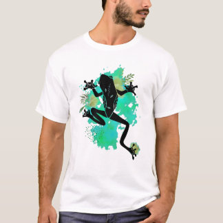 Rana Silvestre en Acuarela–Arte Natural en Tonos  T Shirt