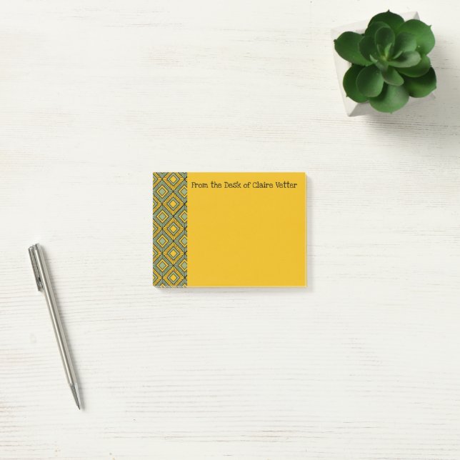 Ranade diamanter - Grönt Post-it Block (Kontor)