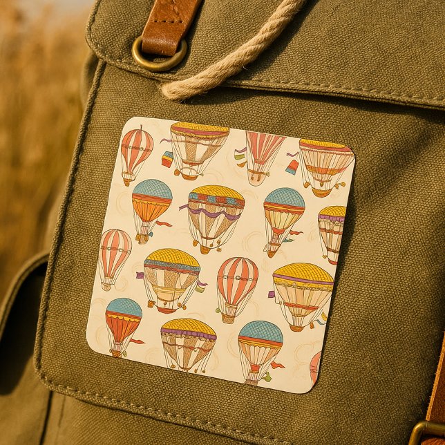 Ranade Luftballonger Fyrkantigt Klistermärke (Skapare uppladdad)