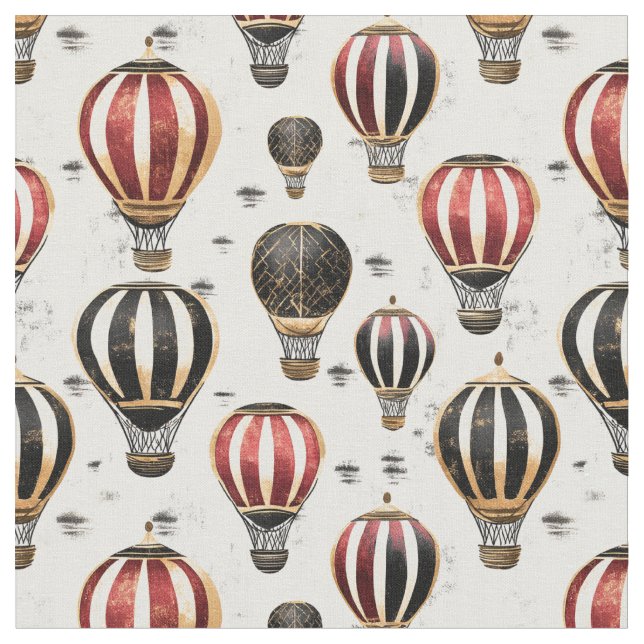 Ranade Luftballonger på vitt Tyg (Närbild)