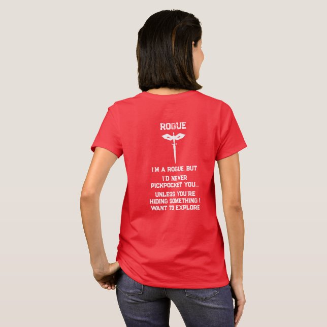Rånande ficktjuv du t shirt (Hel baksida)