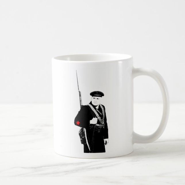 Rånar det sovjetiska sjö- infanterit för WWII Kaffemugg (Höger)