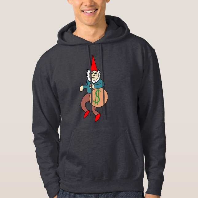 Rånare Gnome Hoodie  (Framsida)