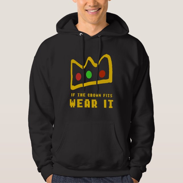Ranboo's if the crown fits wear it hoodie (Framsida)