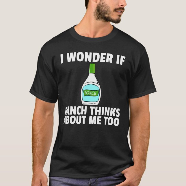 Ranch Dressing Funny Condiment Sauce T Shirt (Framsida)