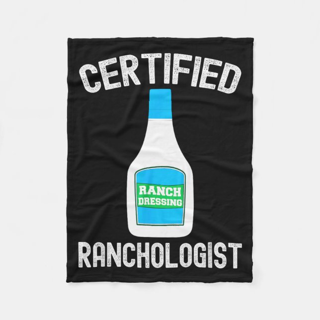 Ranch Dressing Gift Funny Ranch Dressing Sauce Hum Fleecefilt (Framsidan)