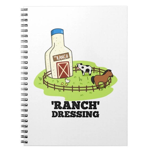 Ranch Dressing Rolig Mat Puns  Anteckningsbok (Framsidan)