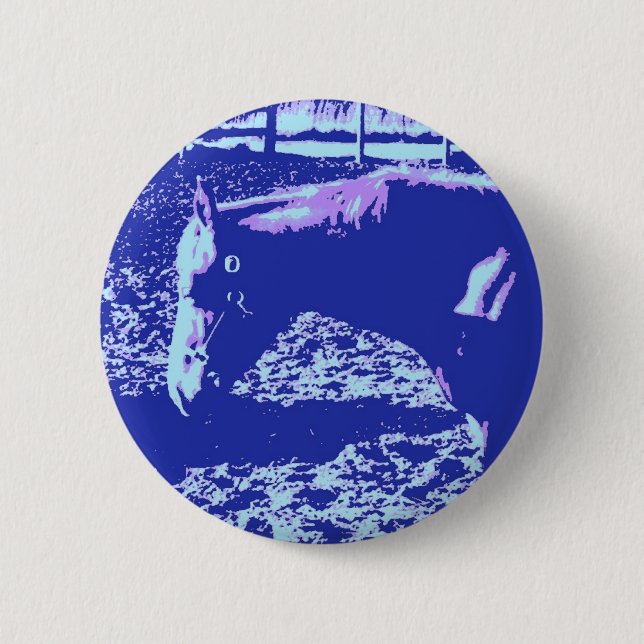 Ranch Horse Pop Art Knapp (Framsida)