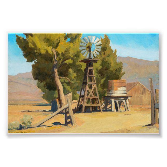 Ranch Kvarn, Carson, Nevada av Maynard Dixon Fototryck (Framsidan)