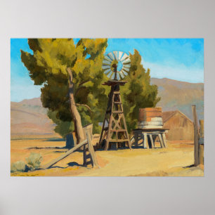 Ranch Kvarn, Carson, Nevada av Maynard Dixon Poster