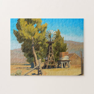 Ranch Kvarn, Carson, Nevada av Maynard Dixon Pussel
