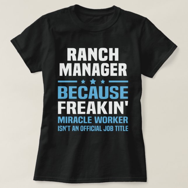 Ranch Manager T Shirt (Design framsida)
