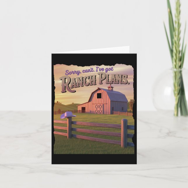Ranch Plans - Western är tillbaka - Westernt för d Kort (Framsida)