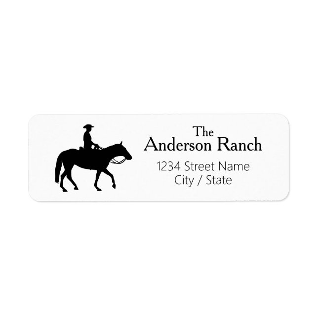 Ranch-Returetiketter Returadress Etikett (Framsidan)