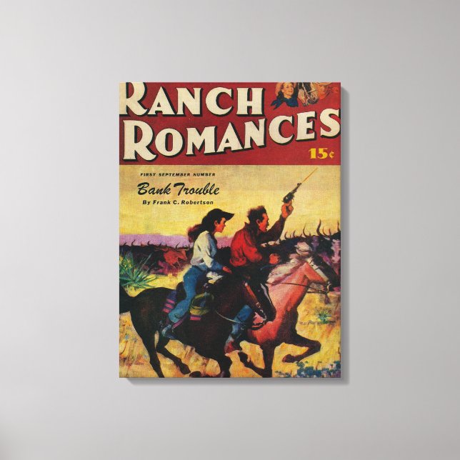 Ranch Romantik Magazine Cover Canvastryck (Framsida)