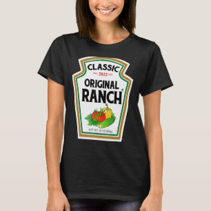 Ranch Sauce Grönt Salad Dressing Halloween Costume T Shirt