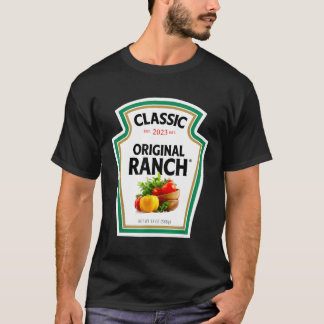 Ranch Sauce Grönt Salad Dressing Halloween T Shirt