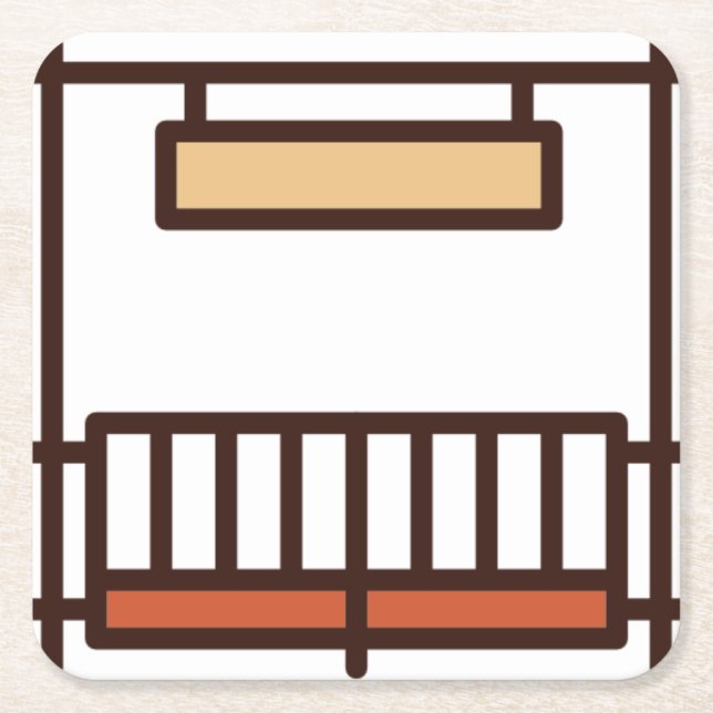 ranch underlägg papper kvadrat (Framsidan)