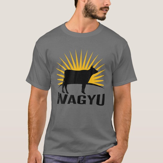 Rancher Cattle Farmer - Wagyu Cow T Shirt (Framsida)