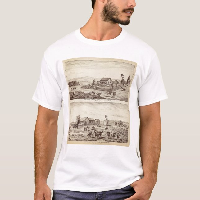 Rancher för hjortbäckfår t-shirt (Framsida)