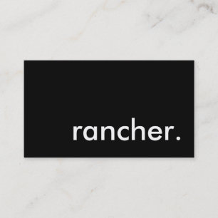 rancher. visitkort