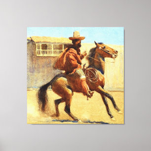 Ranchero of Old California av Maynard Dixon Canvastryck