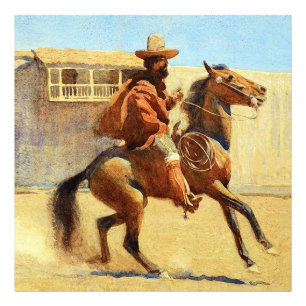 Ranchero of Old California av Maynard Dixon Fototryck