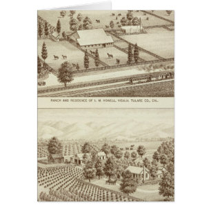 Ranches, Visalia, Cal Hälsningskort