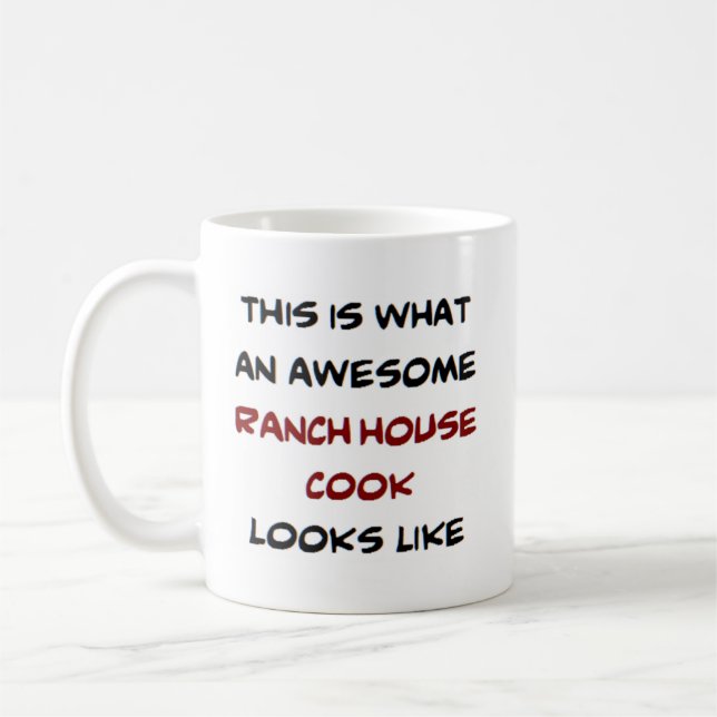 ranchhuskock, fantastisk kaffemugg (Vänster)