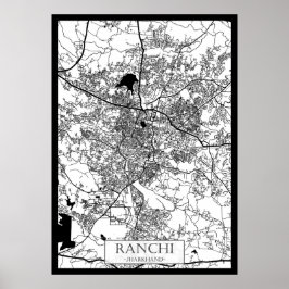 Ranchi Jharkhand stads karta Poster