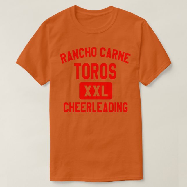 Rancho Carne Toros Cheerlead tar det på T Shirt (Design framsida)