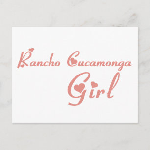 Rancho Cucamonga Girl T shirts Vykort
