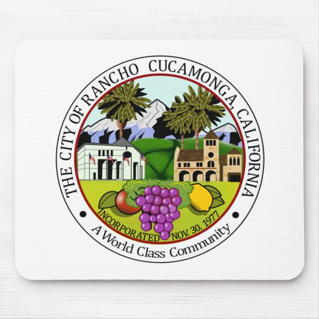 Rancho Cucamonga (Kalifornien) City Seal Musmatta (Framsidan)