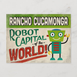 Rancho Cucamonga Kalifornien Robot - Roligt Vintag Vykort