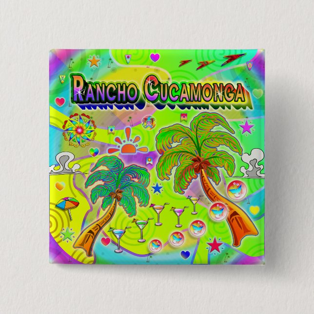 Rancho Cucamonga Mind Focus Button Knapp (Framsida)