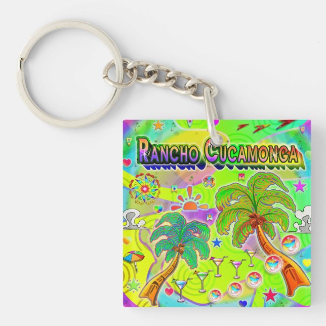 Rancho Cucamonga Mind Focus Keychain (Framsidan)