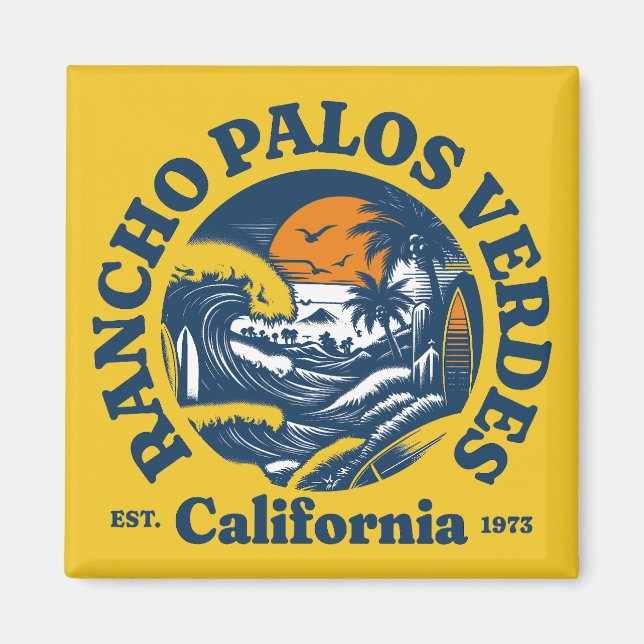 Rancho Palos Verdes, Kalifornien Magnet (Framsidan)