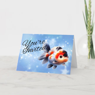 Ranchu Guld Fisk Fancy Guld Fisk Akvarie Inbjudan