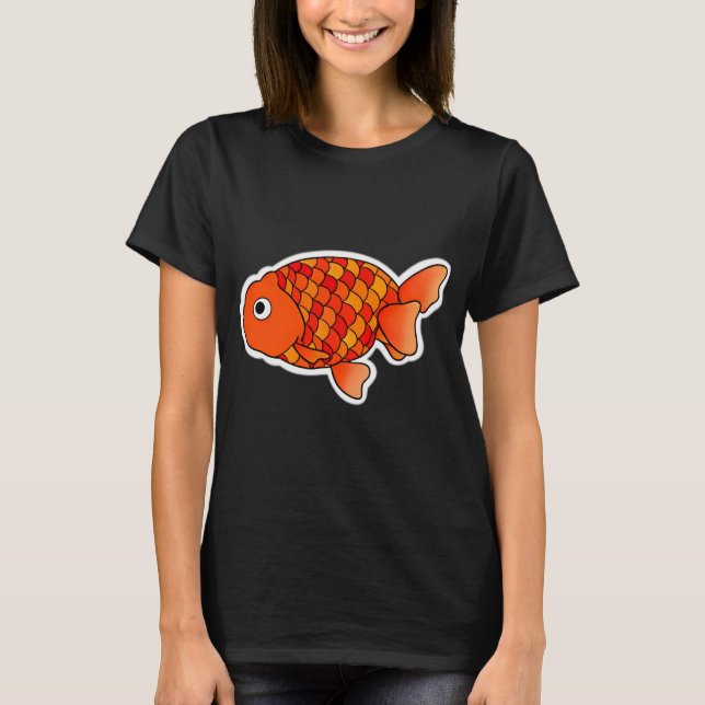 Ranchu Guld fisk T Shirt (Framsida)