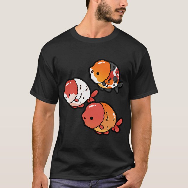 Ranchu Guld fisk T Shirt (Framsida)