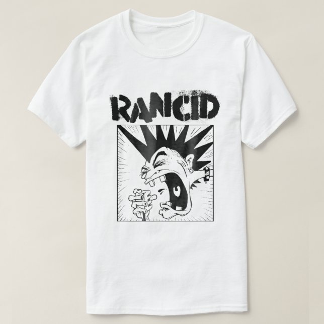Rancid Officiell Merchandise Microphone T Shirt (Design framsida)