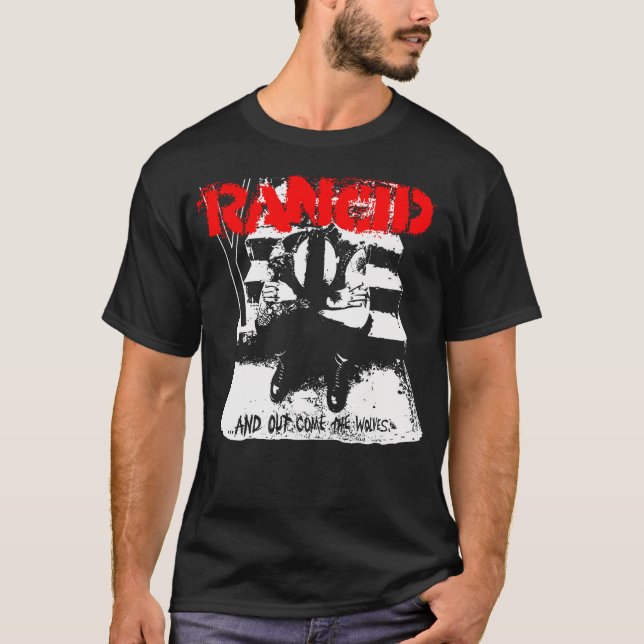 Rancid - Officiell Merchandise - och ut Kom ur W T Shirt (Framsida)