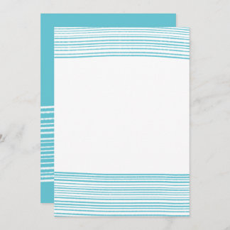 Rand001 - Tomt kort med enkelt Rand (blått)